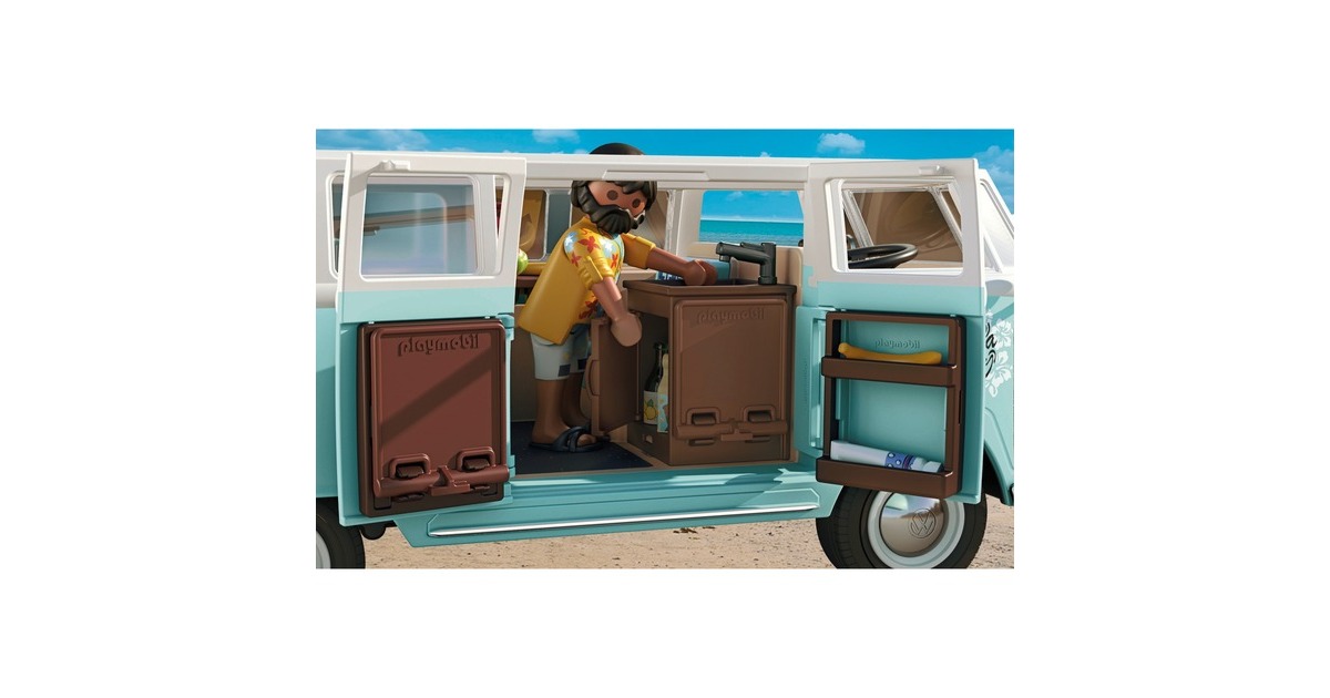 PLAYMOBIL 70826 Famous Cars Volkswagen T1 Camping Bus - Special Edition, Konstruktionsspielzeug