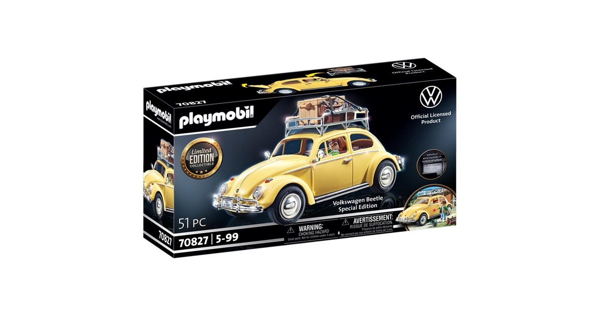 PLAYMOBIL 70827 Famous Cars Volkswagen Käfer - Special Edition, Konstruktionsspielzeug