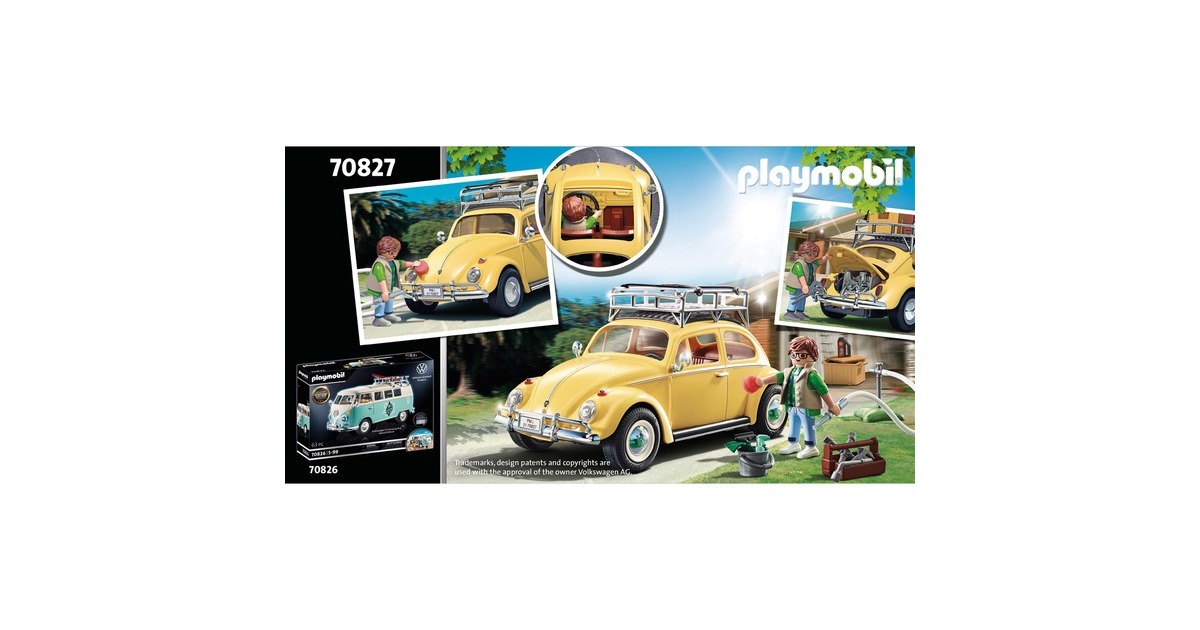 PLAYMOBIL 70827 Famous Cars Volkswagen Käfer - Special Edition, Konstruktionsspielzeug