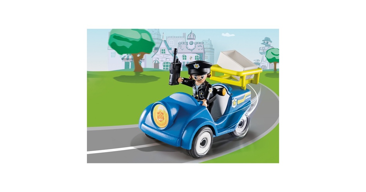 PLAYMOBIL 70829 DUCK ON CALL Mini-Auto Polizei, Konstruktionsspielzeug
