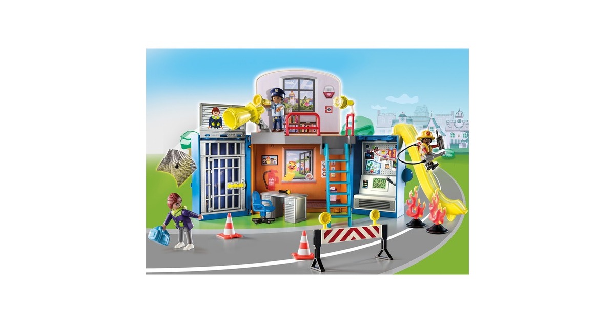 PLAYMOBIL 70830 DUCK ON CALL Mobile Einsatzzentrale, Konstruktionsspielzeug