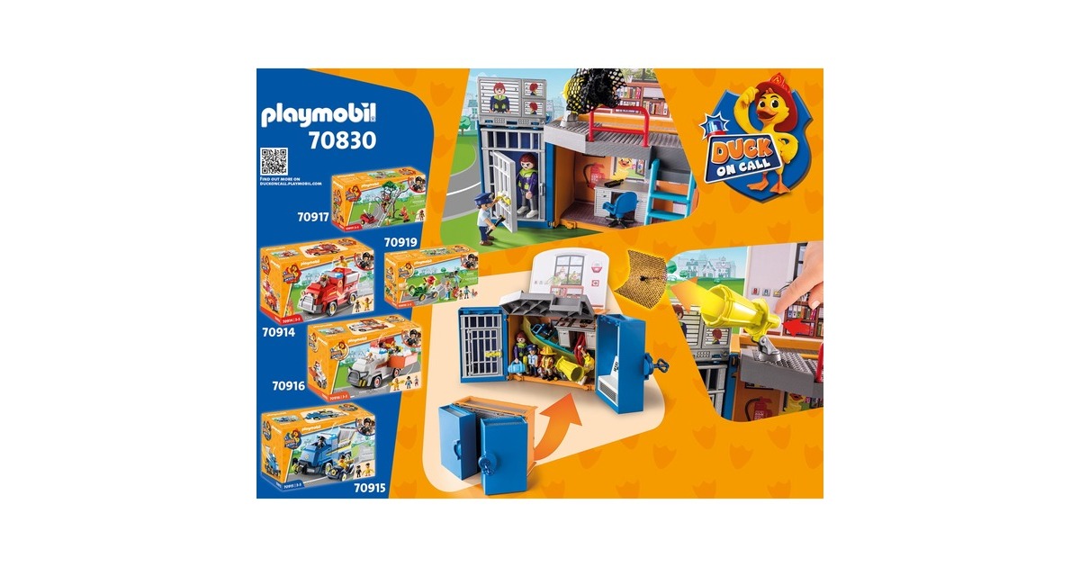 PLAYMOBIL 70830 DUCK ON CALL Mobile Einsatzzentrale, Konstruktionsspielzeug