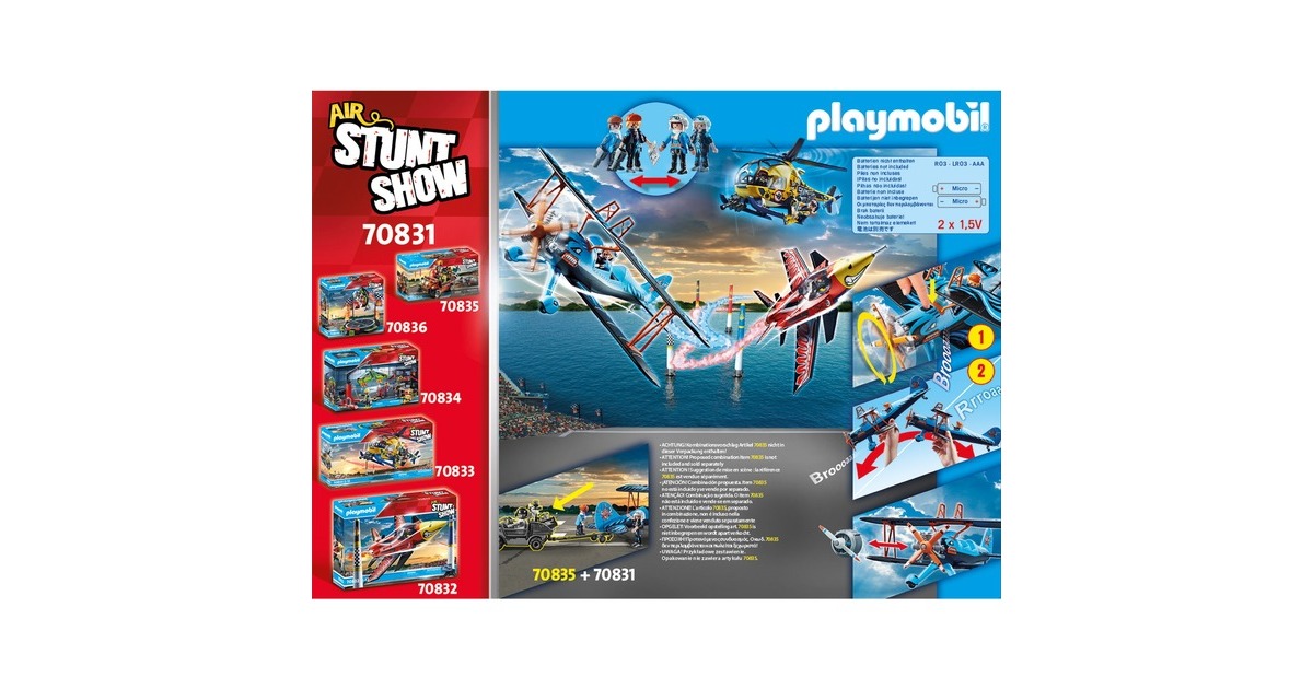 PLAYMOBIL 70831 Air Stuntshow Doppeldecker 
