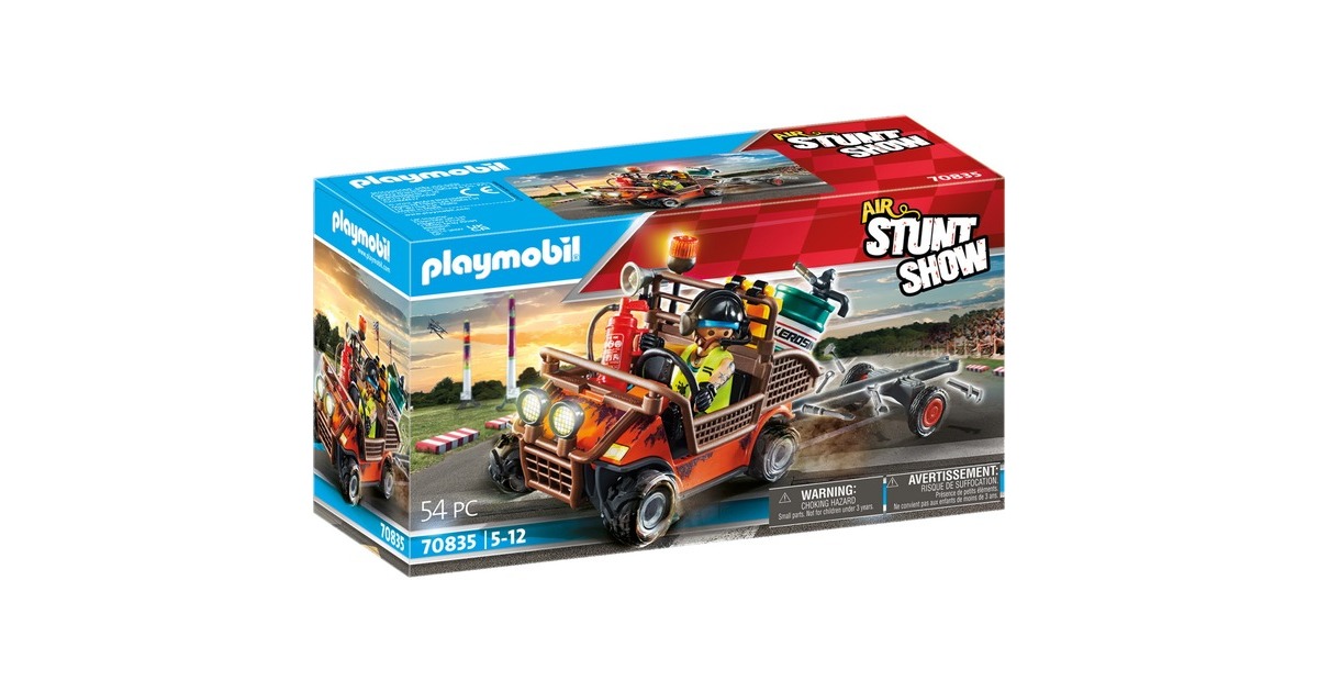 PLAYMOBIL 70835 Air Stuntshow mobiler Reparaturservice, Konstruktionsspielzeug