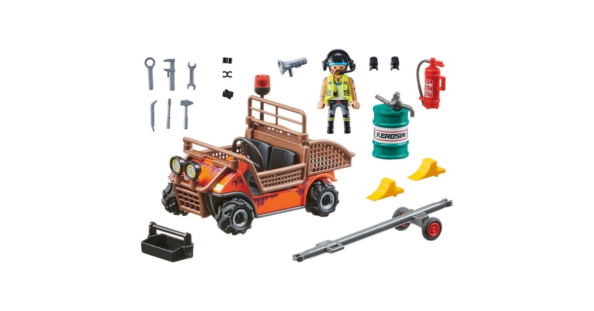 PLAYMOBIL 70835 Air Stuntshow mobiler Reparaturservice, Konstruktionsspielzeug