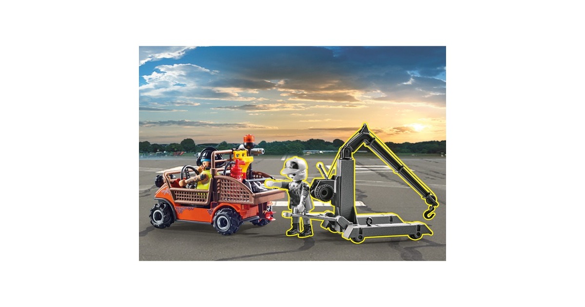 PLAYMOBIL 70835 Air Stuntshow mobiler Reparaturservice, Konstruktionsspielzeug
