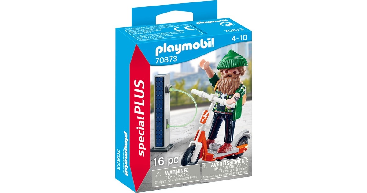 PLAYMOBIL 70873 specialPLUS Hipster mit E-Roller, Konstruktionsspielzeug
