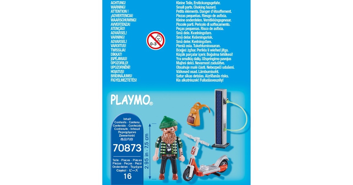 PLAYMOBIL 70873 specialPLUS Hipster mit E-Roller, Konstruktionsspielzeug