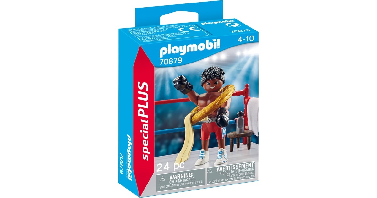PLAYMOBIL 70879 specialPLUS Box-Champion, Konstruktionsspielzeug(Inkl. Boxecke und Siegeskranz)