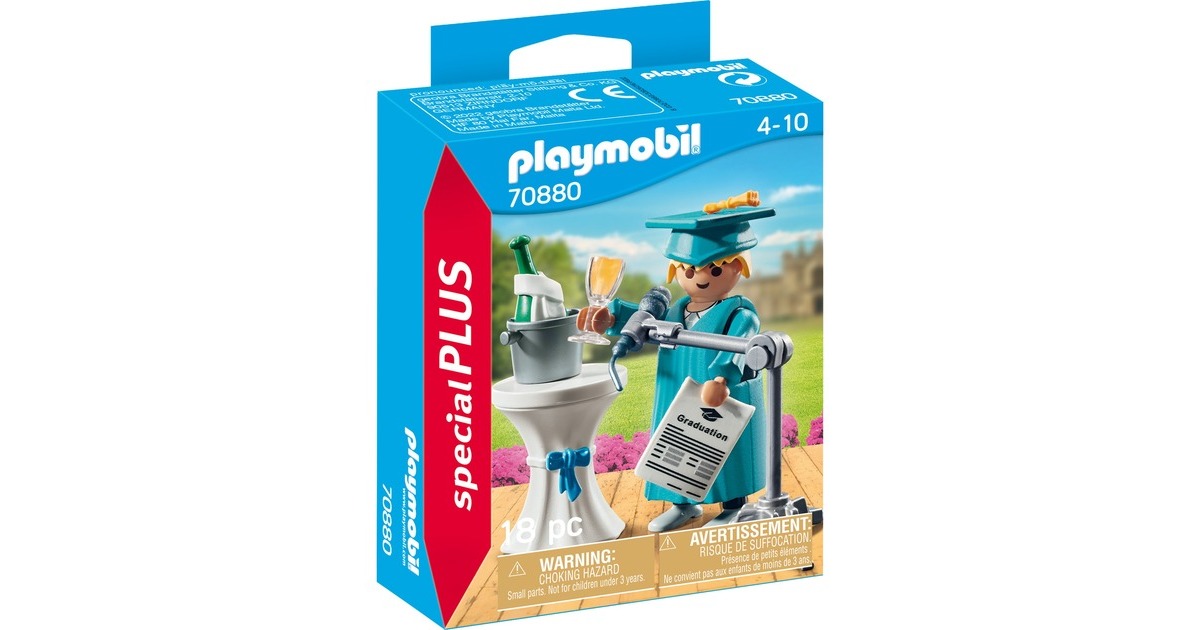 PLAYMOBIL 70880 specialPLUS Abschlussparty, Konstruktionsspielzeug(Mit Mikro und Diplom)
