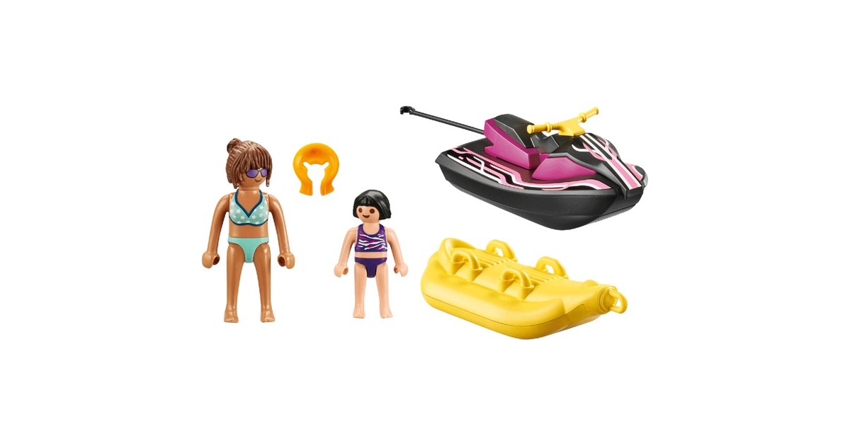 PLAYMOBIL 70906 Family Fun Starter Pack Wasserscooter mit Bananenboot, Konstruktionsspielzeug