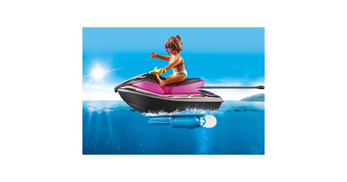 PLAYMOBIL 70906 Family Fun Starter Pack Wasserscooter mit Bananenboot, Konstruktionsspielzeug