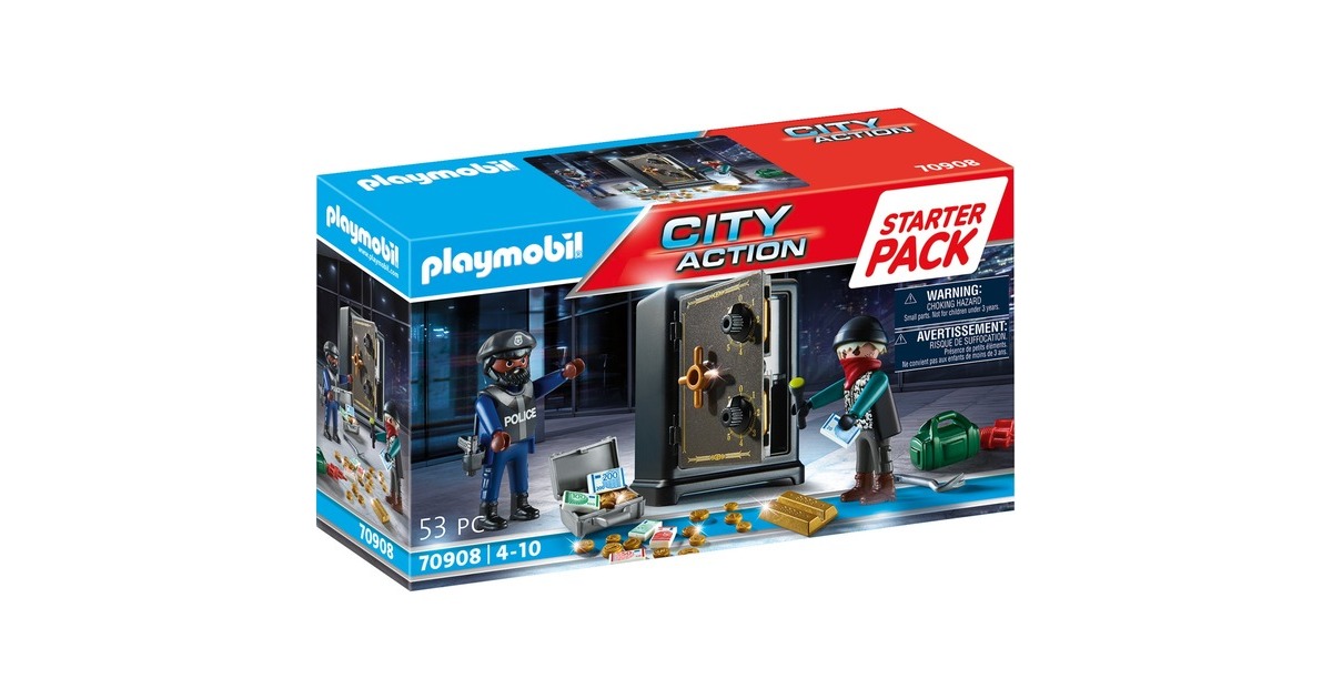 PLAYMOBIL 70908 City Action Starter Pack Tresorknacker, Konstruktionsspielzeug
