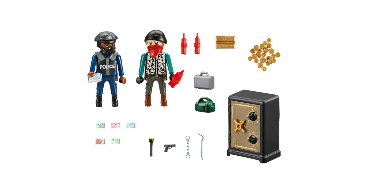 PLAYMOBIL 70908 City Action Starter Pack Tresorknacker, Konstruktionsspielzeug