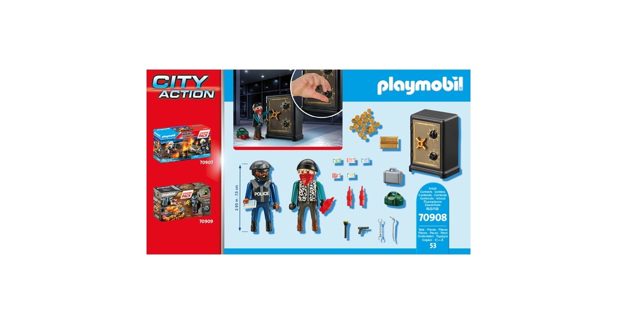 PLAYMOBIL 70908 City Action Starter Pack Tresorknacker, Konstruktionsspielzeug
