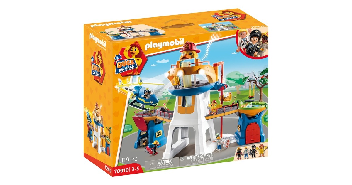 PLAYMOBIL 70910 DUCK ON CALL Das Hauptquartier, Konstruktionsspielzeug