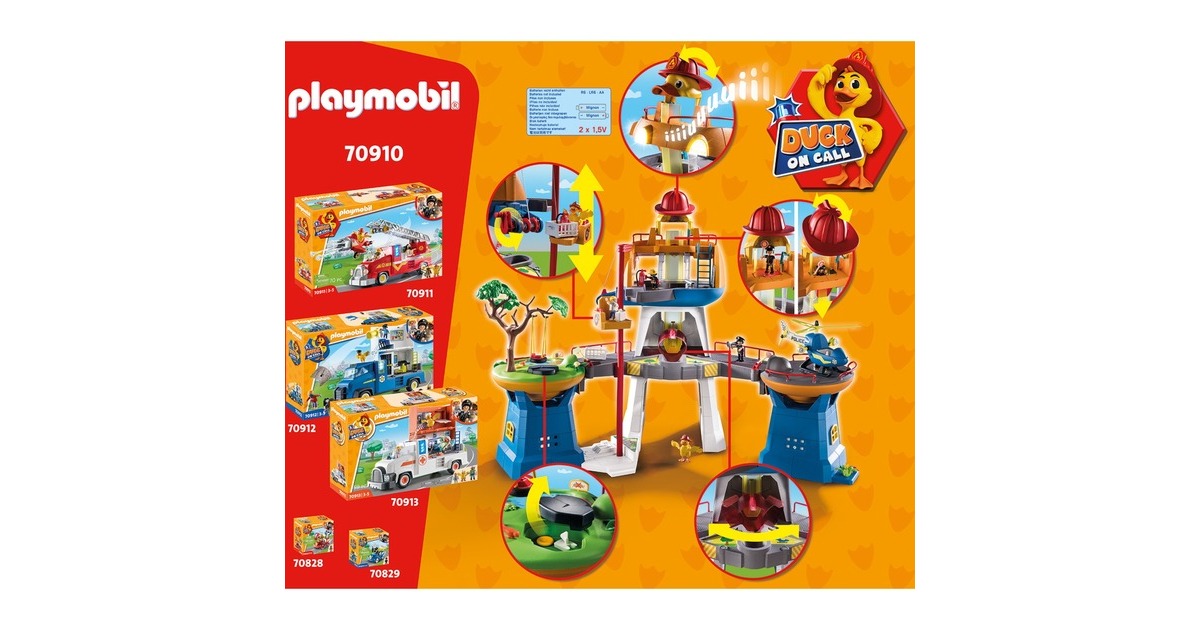 PLAYMOBIL 70910 DUCK ON CALL Das Hauptquartier, Konstruktionsspielzeug
