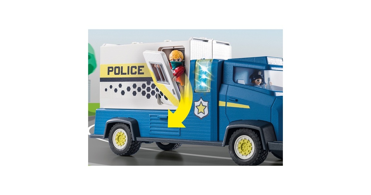 PLAYMOBIL 70912 DUCK ON CALL Polizei Truck, Konstruktionsspielzeug