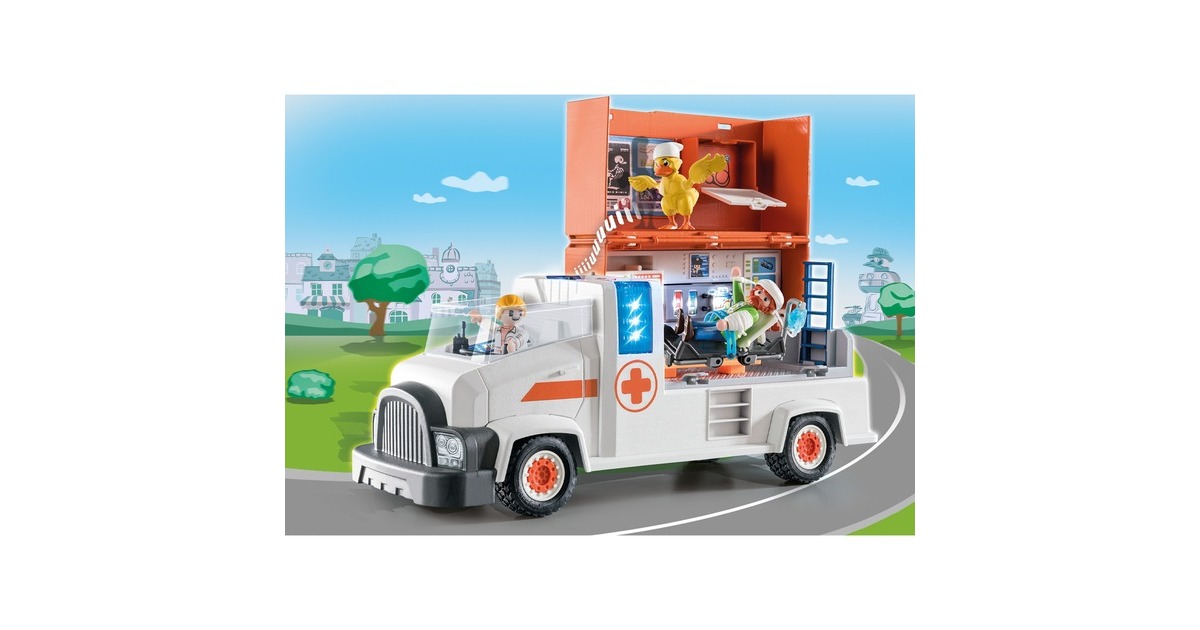PLAYMOBIL 70913 DUCK ON CALL Notarzt Truck, Konstruktionsspielzeug
