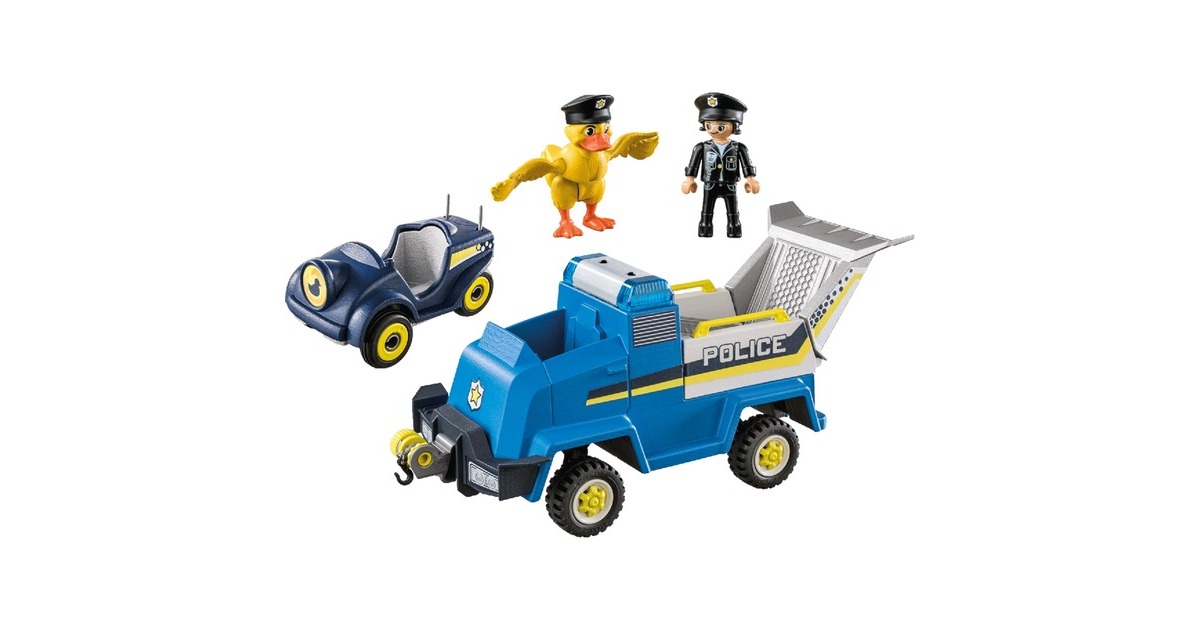 PLAYMOBIL 70915 DUCK ON CALL Polizei Einsatzfahrzeug, Konstruktionsspielzeug