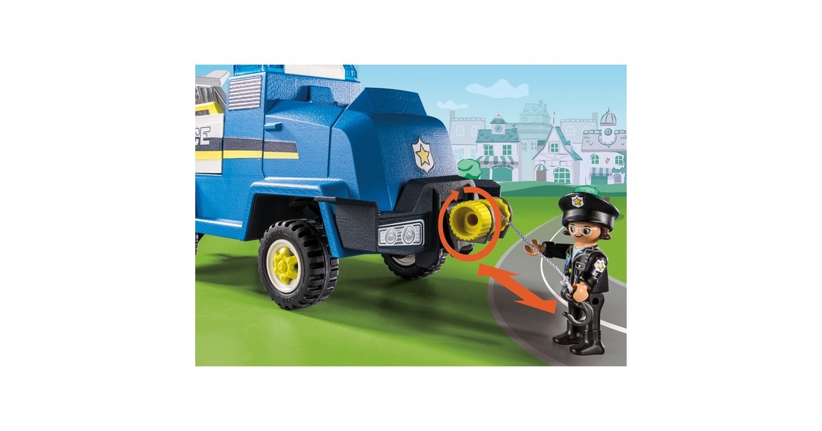 PLAYMOBIL 70915 DUCK ON CALL Polizei Einsatzfahrzeug, Konstruktionsspielzeug