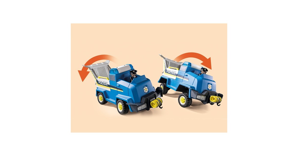 PLAYMOBIL 70915 DUCK ON CALL Polizei Einsatzfahrzeug, Konstruktionsspielzeug