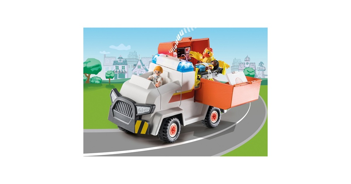 PLAYMOBIL 70916 DUCK ON CALL Notarzt Einsatzfahrzeug, Konstruktionsspielzeug