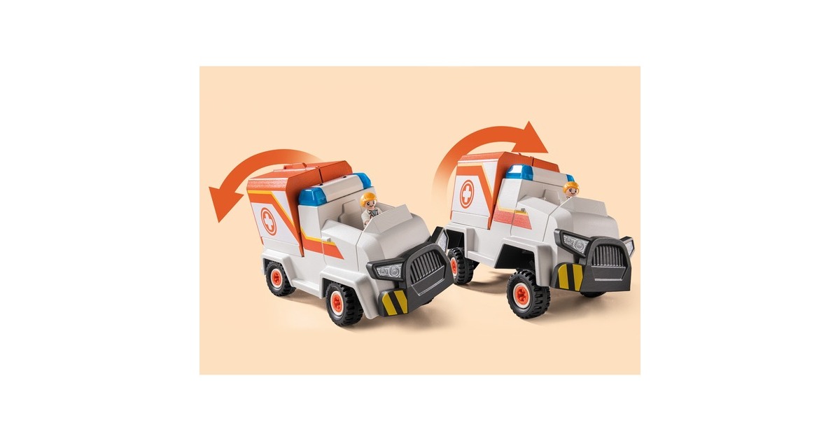 PLAYMOBIL 70916 DUCK ON CALL Notarzt Einsatzfahrzeug, Konstruktionsspielzeug