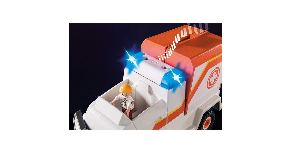 PLAYMOBIL 70916 DUCK ON CALL Notarzt Einsatzfahrzeug, Konstruktionsspielzeug