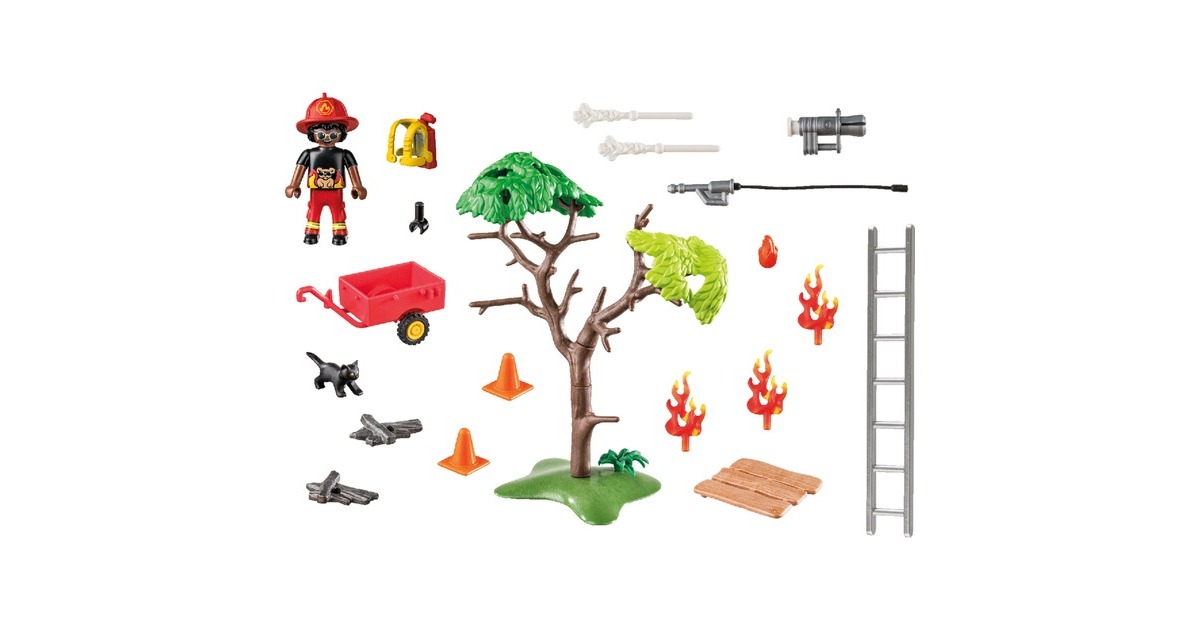 PLAYMOBIL 70917 DUCK ON CALL Feuerwehr Action. Rette die Katze!, Konstruktionsspielzeug