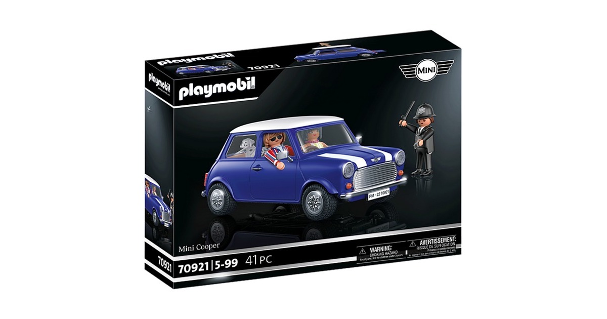 PLAYMOBIL 70921 Famous Cars Mini Cooper, Konstruktionsspielzeug
