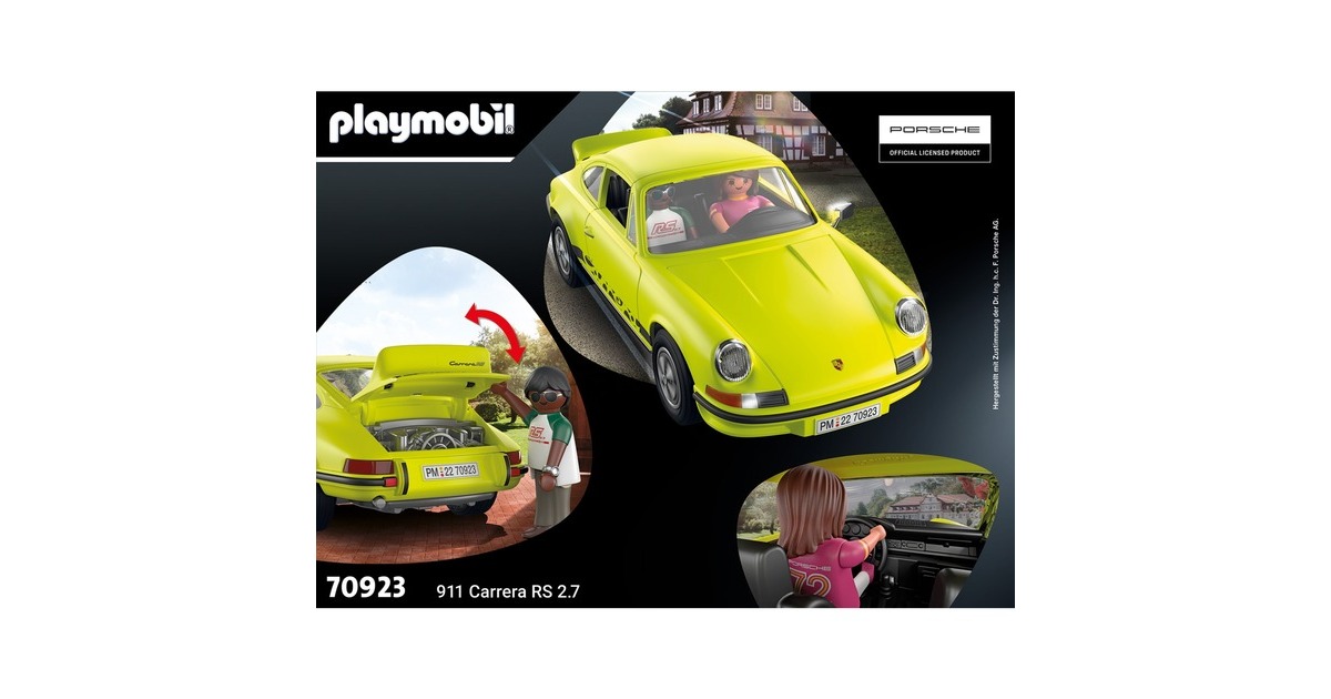 PLAYMOBIL 70923 Famous Cars Porsche 911 Carrera RS 2.7, Konstruktionsspielzeug