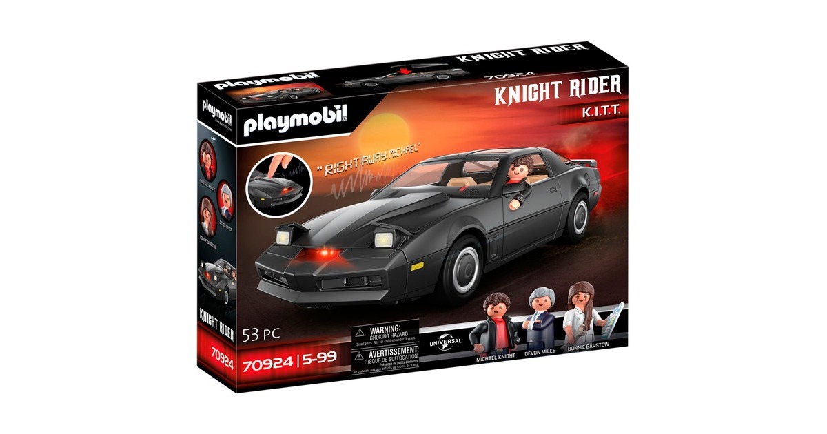 PLAYMOBIL 70924 Knight Rider K.I.T.T., Konstruktionsspielzeug
