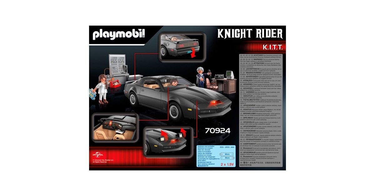 PLAYMOBIL 70924 Knight Rider K.I.T.T., Konstruktionsspielzeug
