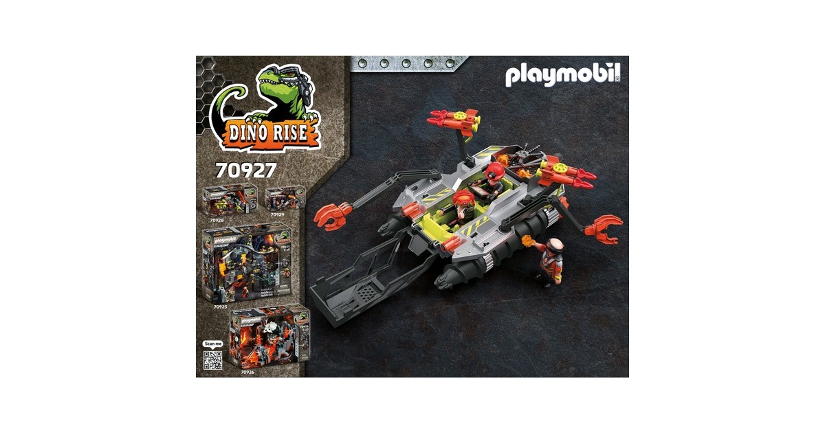 PLAYMOBIL 70927 Dino Rise Comet Corp. Abbruchbohrer, Konstruktionsspielzeug