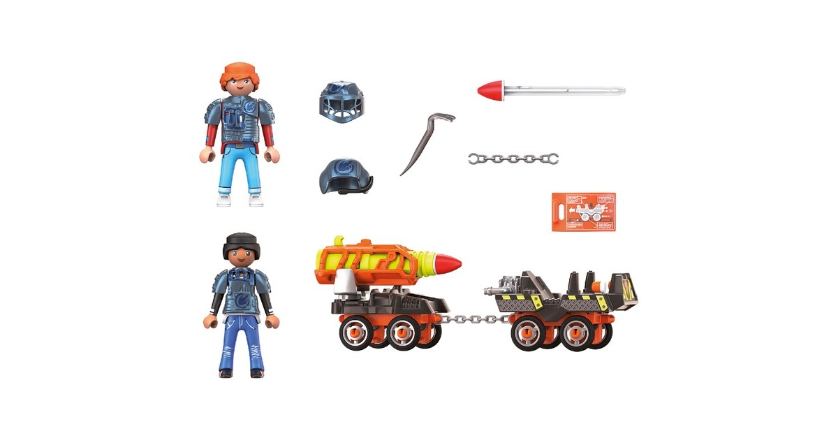 PLAYMOBIL 70929 Dino Rise Dino Mine Raketenkart, Konstruktionsspielzeug