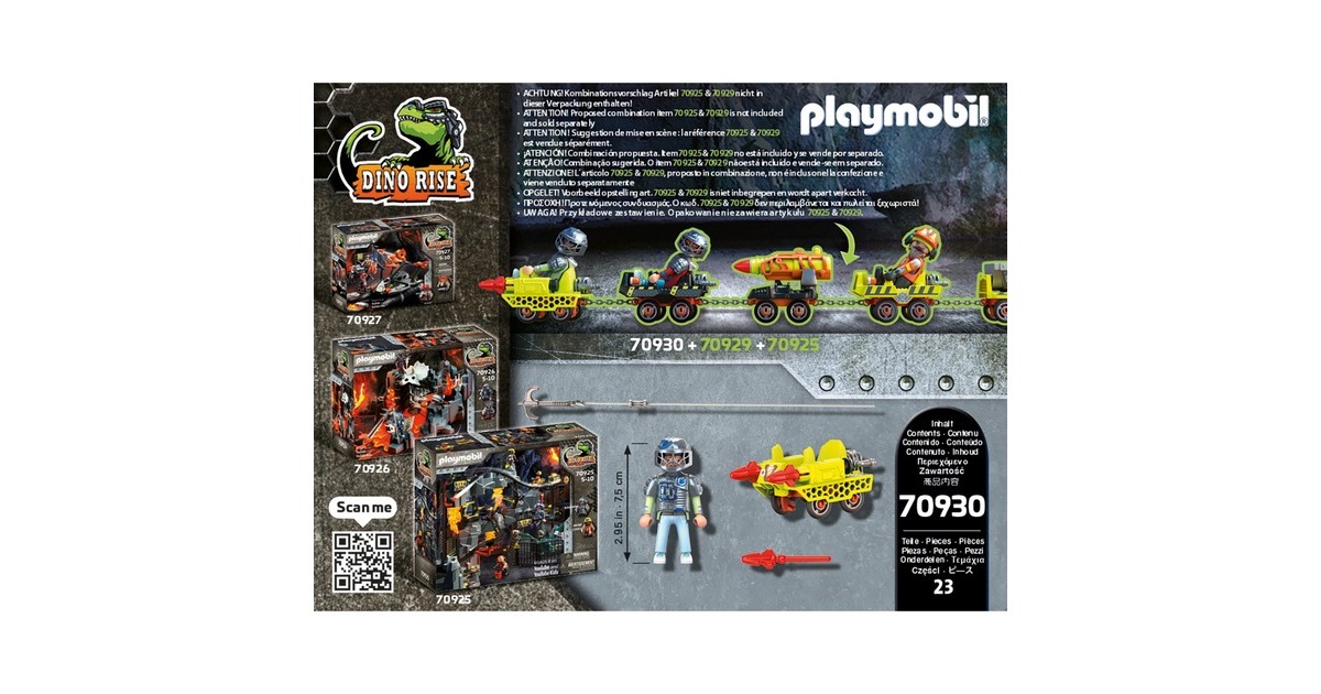 PLAYMOBIL 70930 Dino Rise Minen Cruiser, Konstruktionsspielzeug