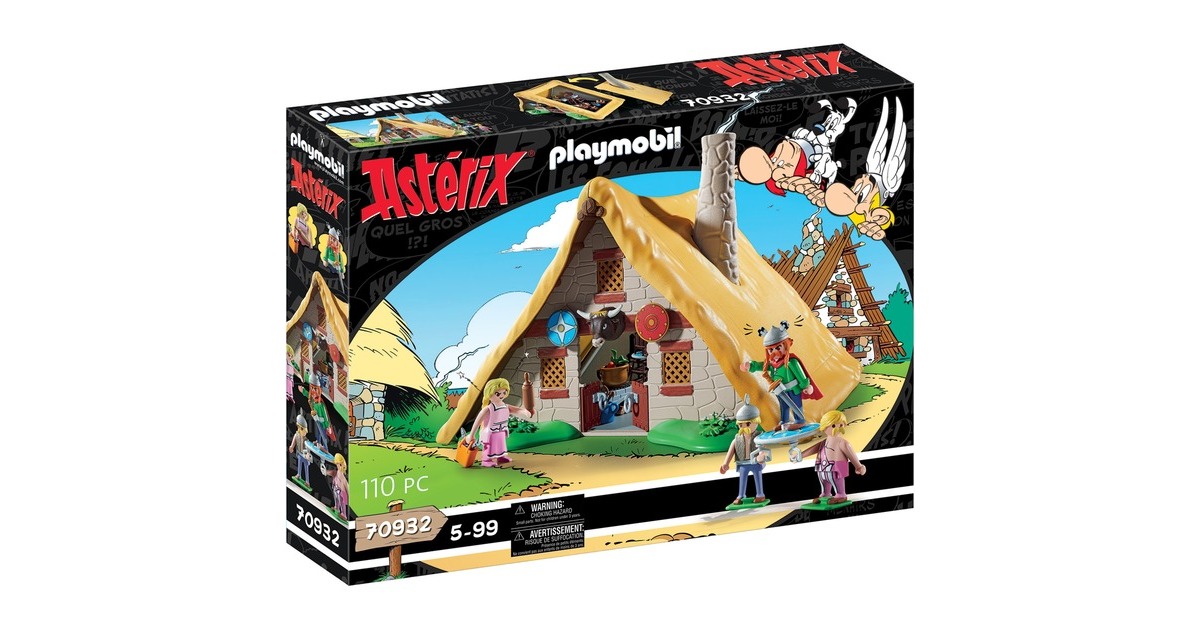 PLAYMOBIL 70932 Asterix Hütte des Majestix, Konstruktionsspielzeug