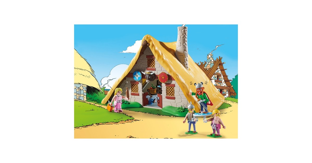 PLAYMOBIL 70932 Asterix Hütte des Majestix, Konstruktionsspielzeug