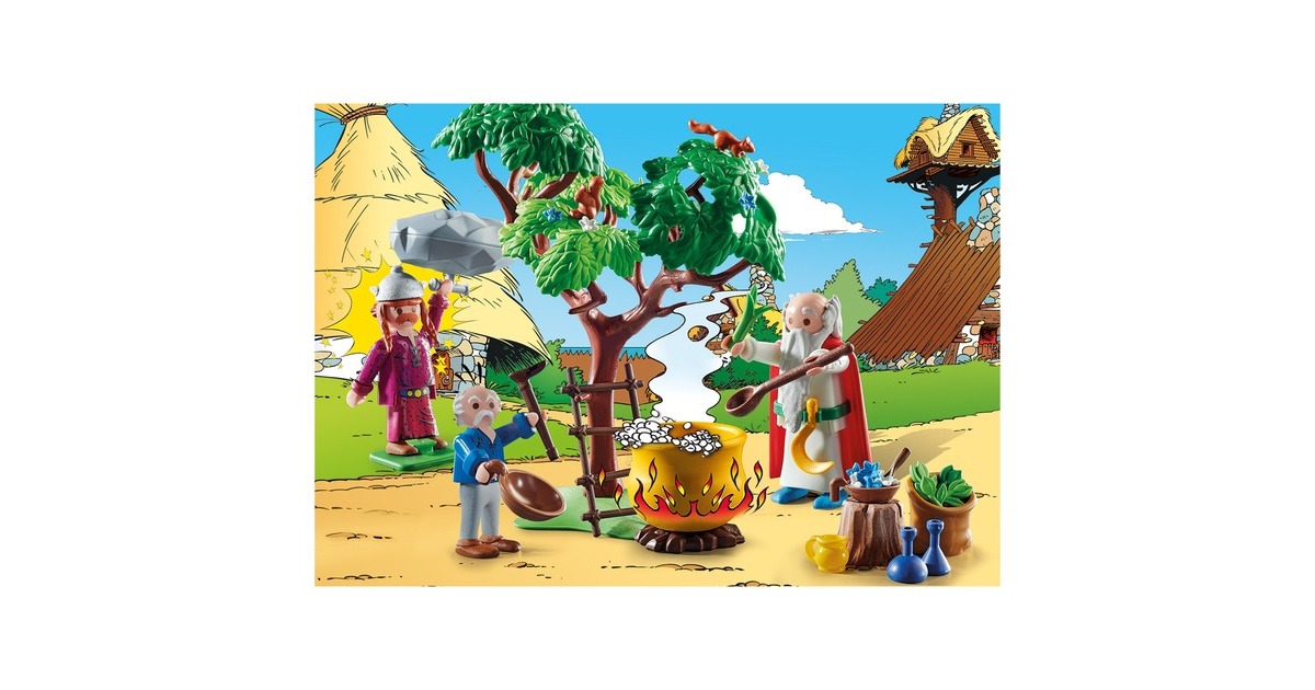 PLAYMOBIL 70933 Asterix Miraculix mit Zaubertrank, Konstruktionsspielzeug