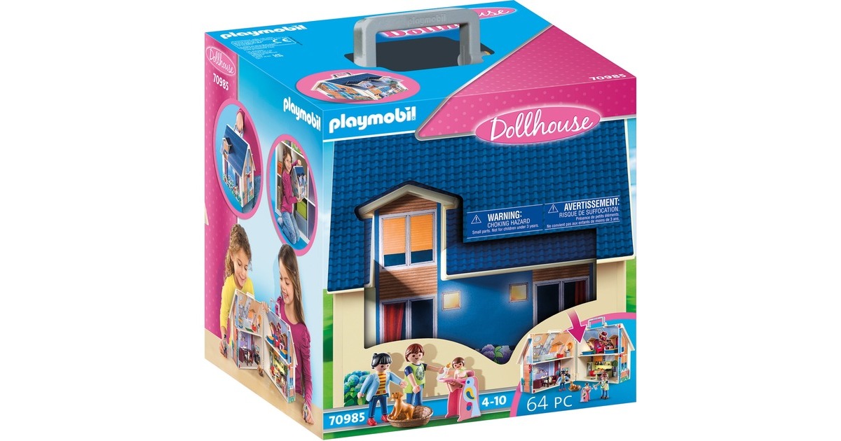 PLAYMOBIL 70985 Dollhouse Mitnehm-Puppenhaus, Konstruktionsspielzeug