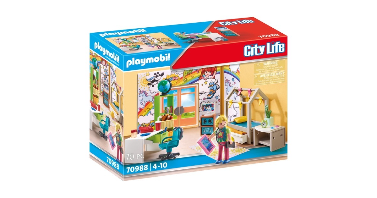 PLAYMOBIL 70988 City Life Jugendzimmer, Konstruktionsspielzeug