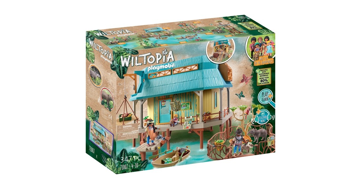 PLAYMOBIL 71007 Wiltopia Tierpflegestation, Konstruktionsspielzeug
