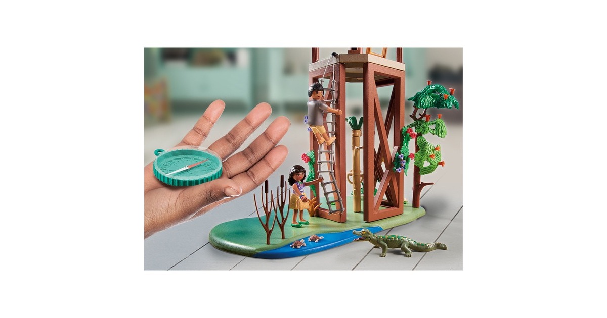 PLAYMOBIL 71008 Wiltopia Forschungsturm mit Kompass, Konstruktionsspielzeug