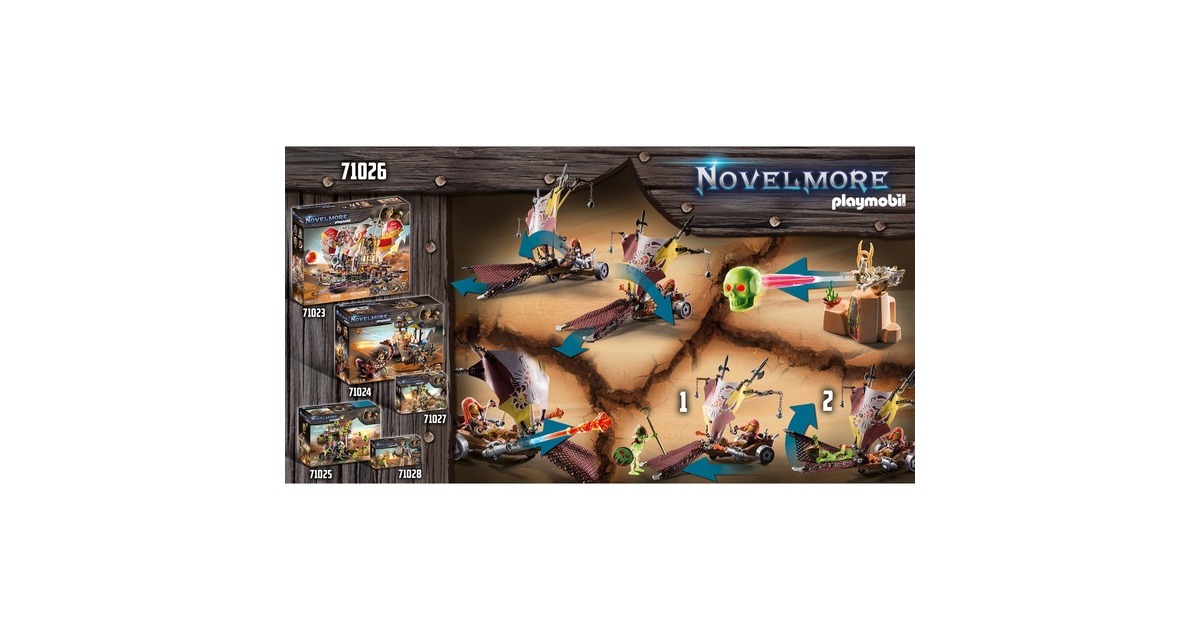 PLAYMOBIL 71026 Novelmore Sal'ahari Sands - Dünensurfer, Konstruktionsspielzeug