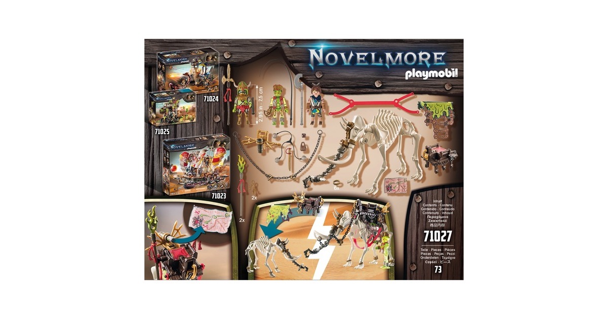 PLAYMOBIL 71027 Novelmore Sal'ahari Sands - Mammut Attacke, Konstruktionsspielzeug