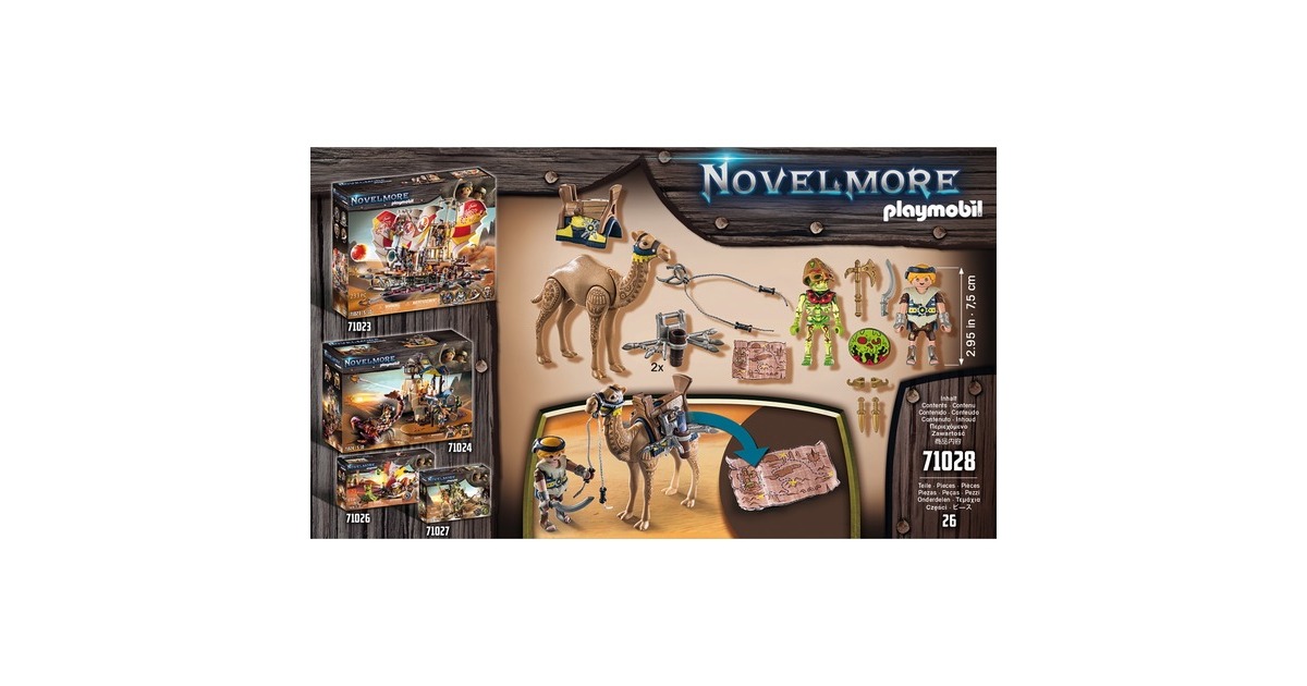 PLAYMOBIL 71028 Novelmore Sal'ahari Sands - Arwynns Mission, Konstruktionsspielzeug