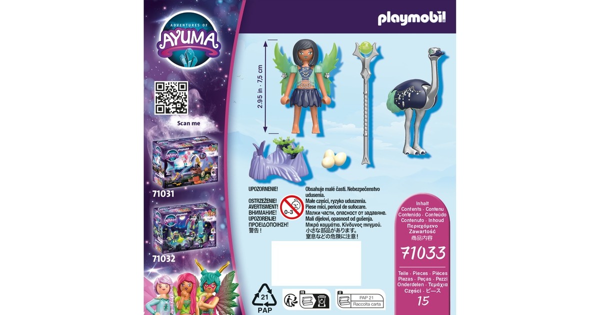 PLAYMOBIL 71033 Ayuma Moon Fairy mit Seelentier, Konstruktionsspielzeug