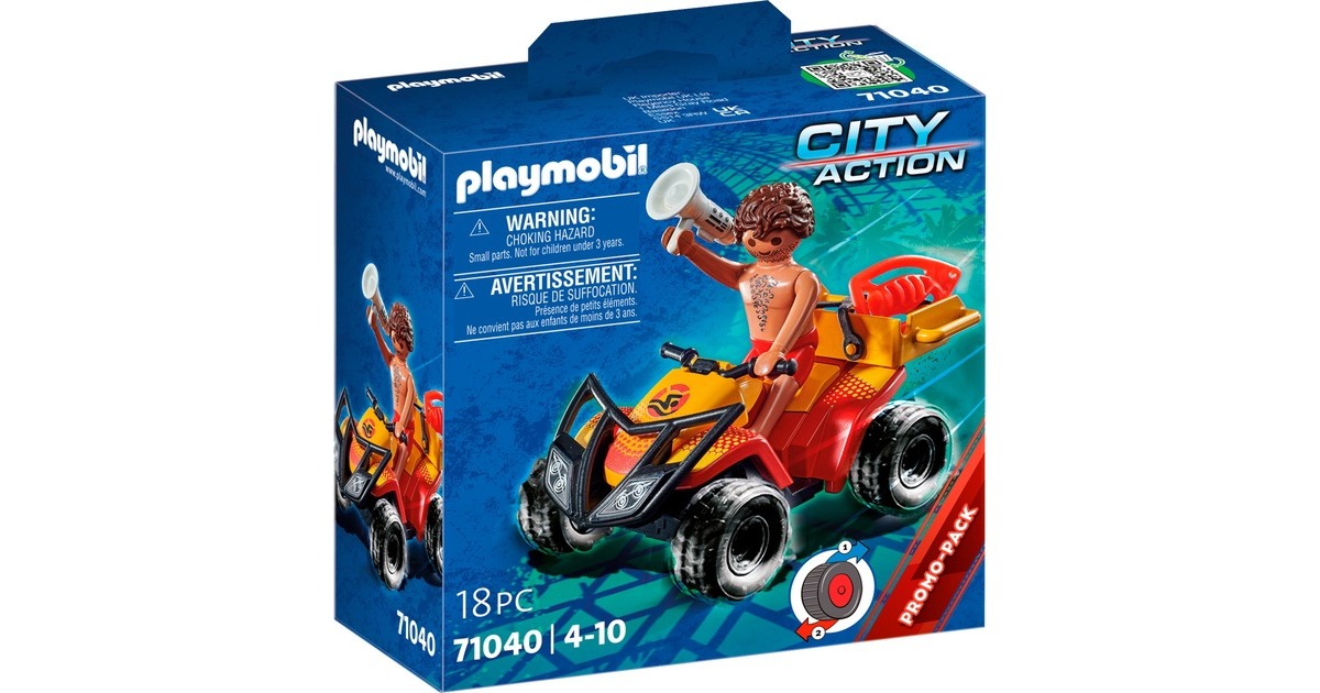 PLAYMOBIL 71040 Rettungsschwimmer-Quad, Konstruktionsspielzeug