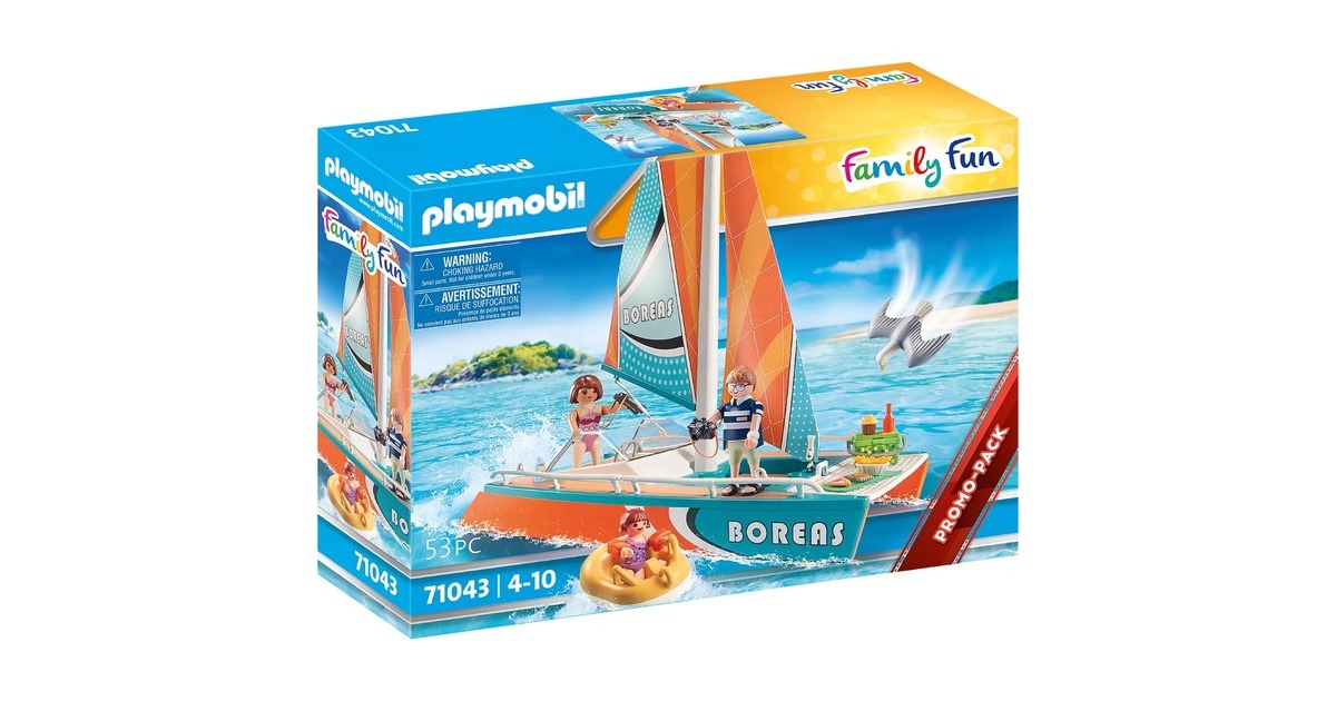 PLAYMOBIL 71043 Family Fun Katamaran, Konstruktionsspielzeug